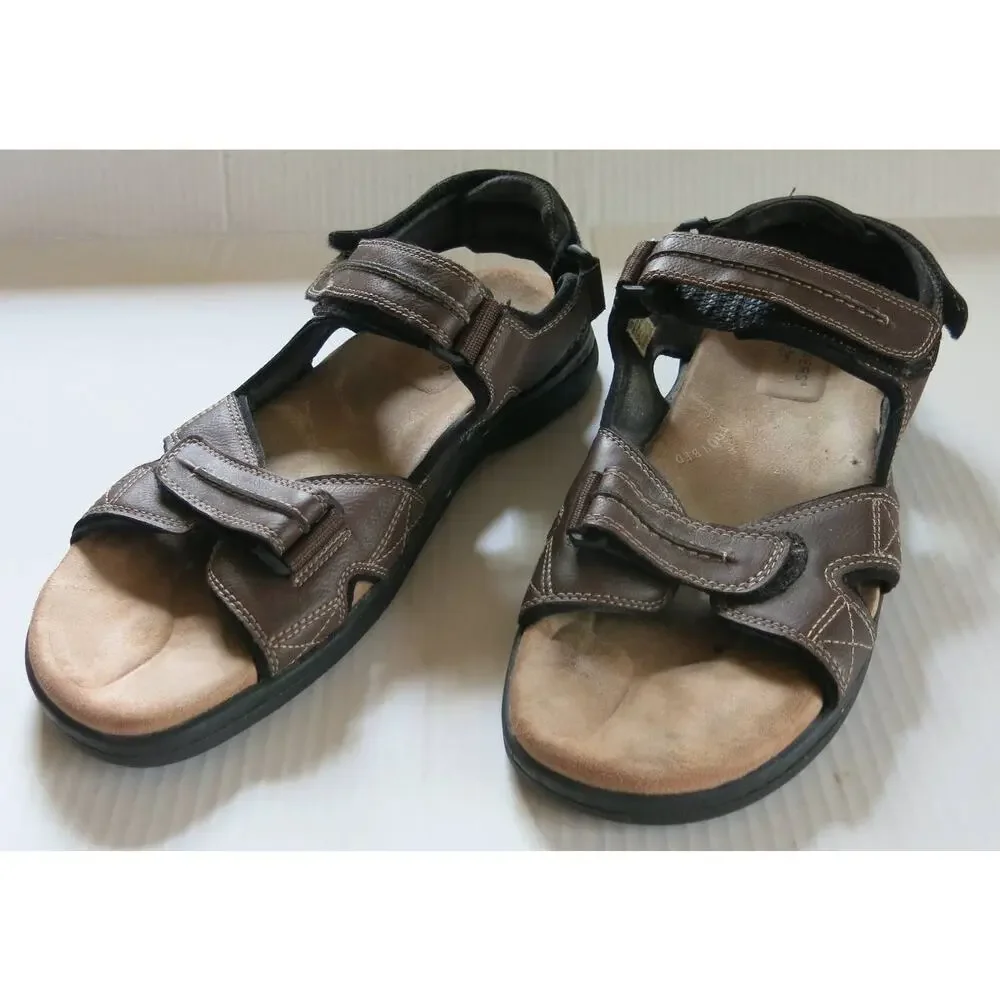 DOCKERS Outdoor Sport Sandal Size 12M Men Adjustable Gorpcore Summer Brown
